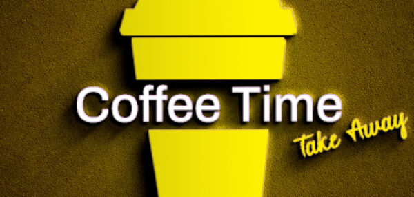 3d realistic logo mockup on concrete wall